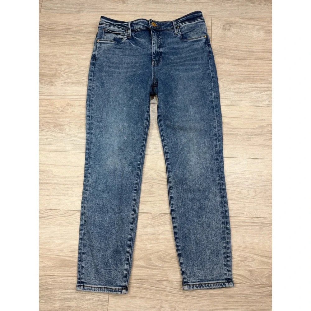 Kut from the‎ Kloth Charlize High Rise Cigarette Leg Jeans Medium Wash Size 10